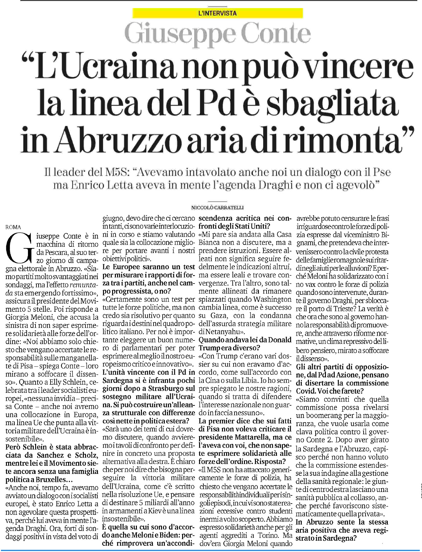 03 MARZO 2024 la stampa Pagina 1