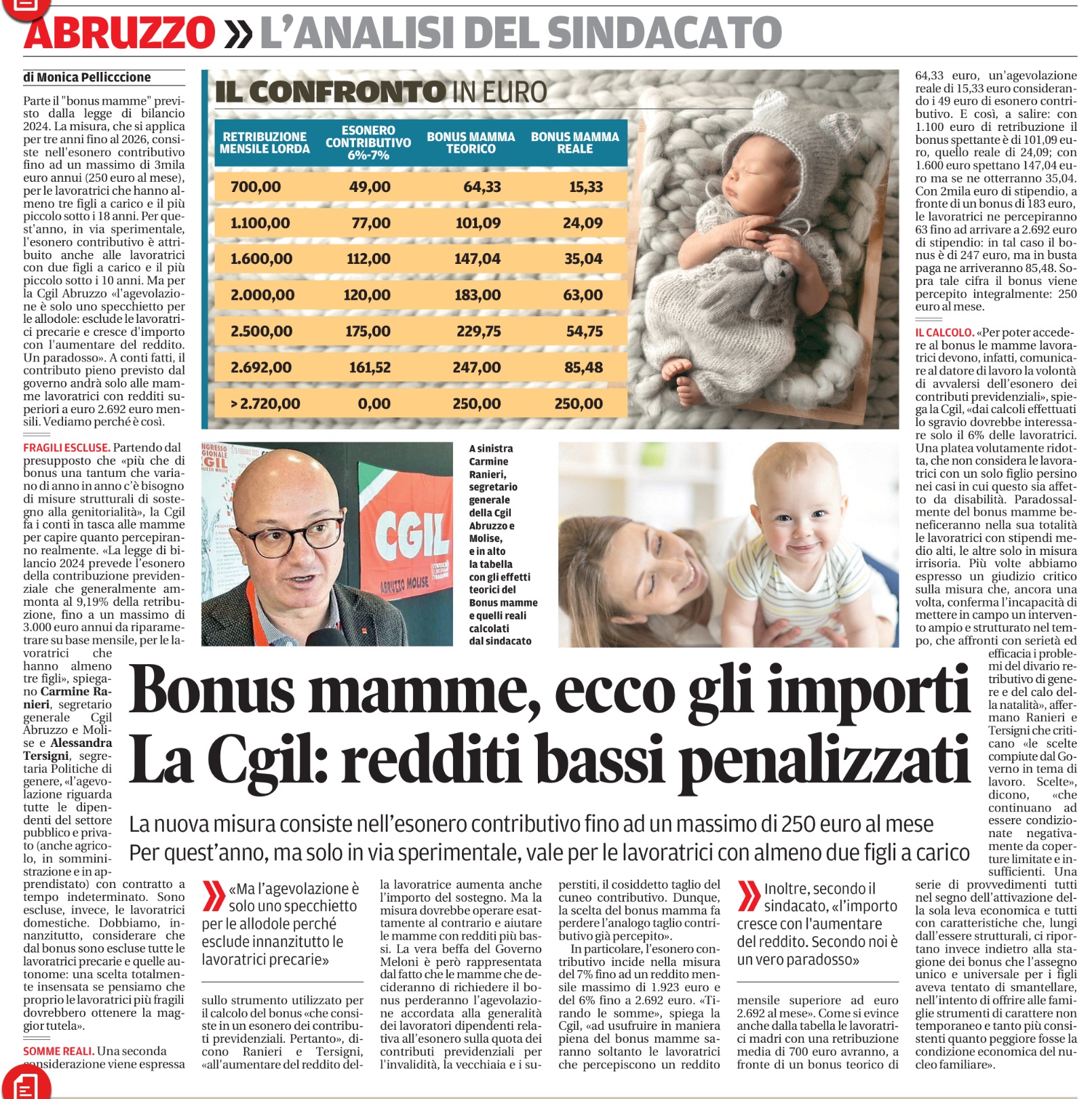 07 febbraio 2024 il centro bonus mamme