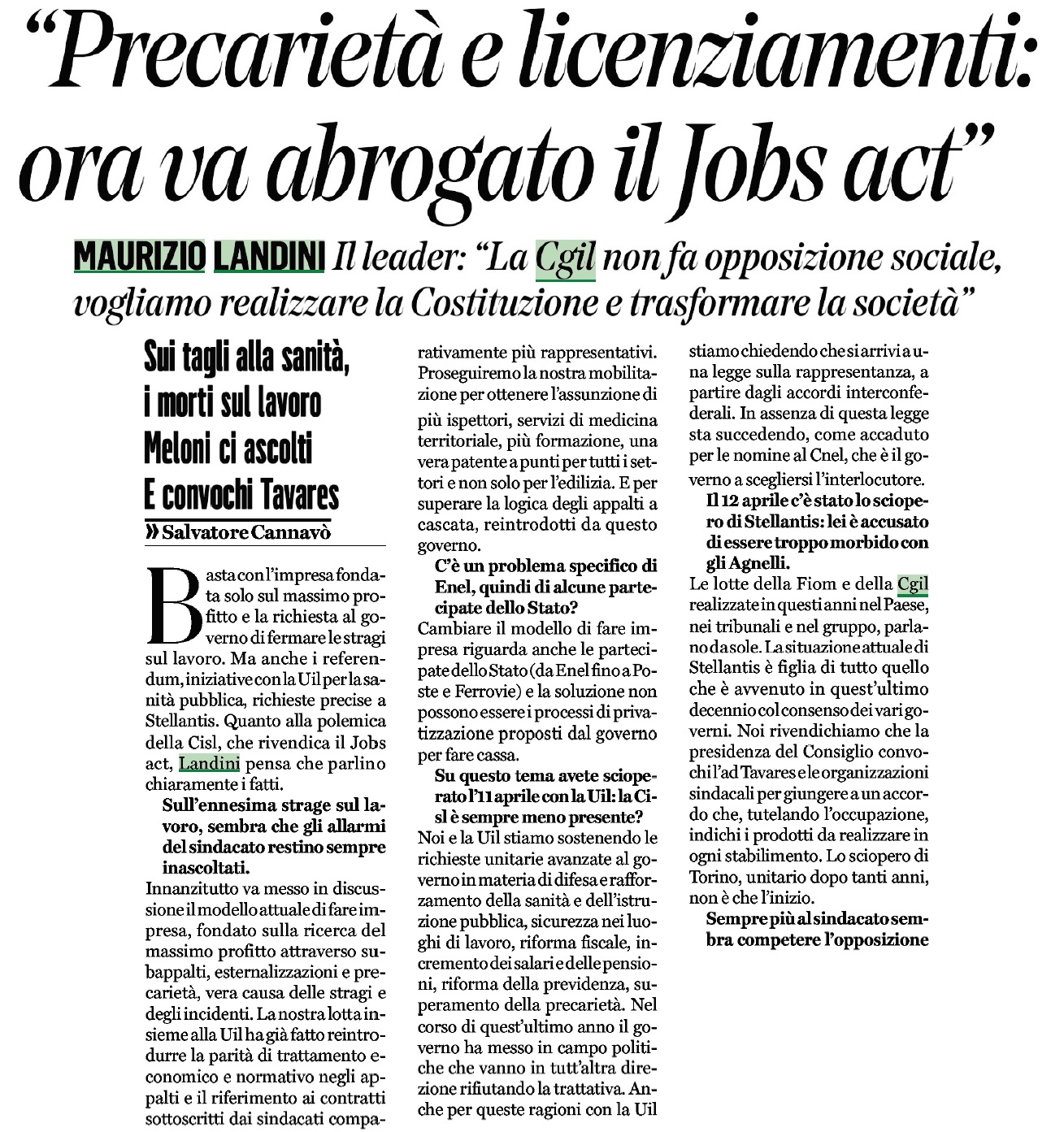 14 aprile 2024 IL FATTO QUOTIDIANO PAG.1