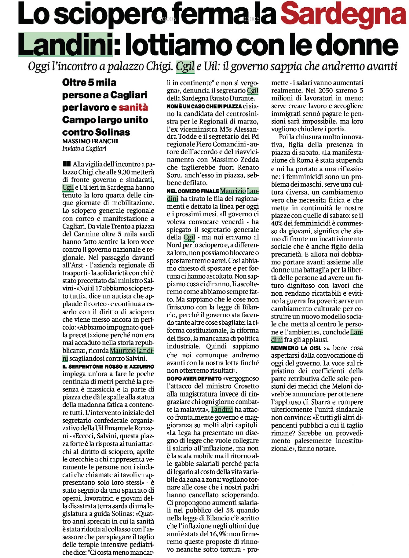 28 novembre 2023 il manifesto