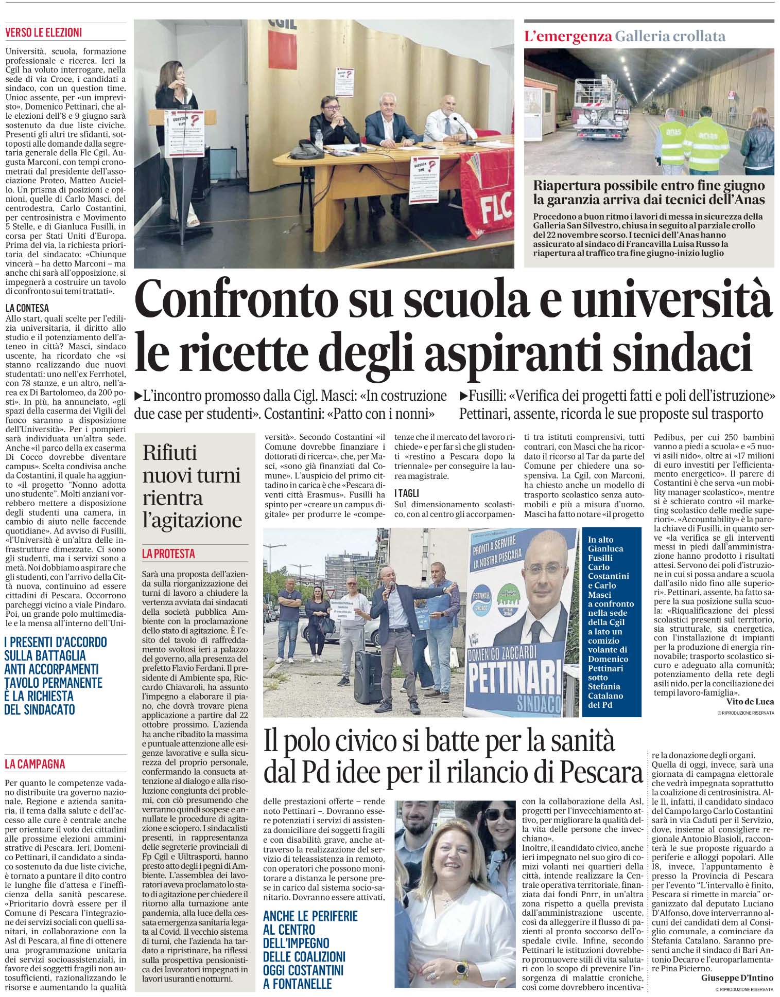 31 maggio 2024 il MESSAGGERO PE