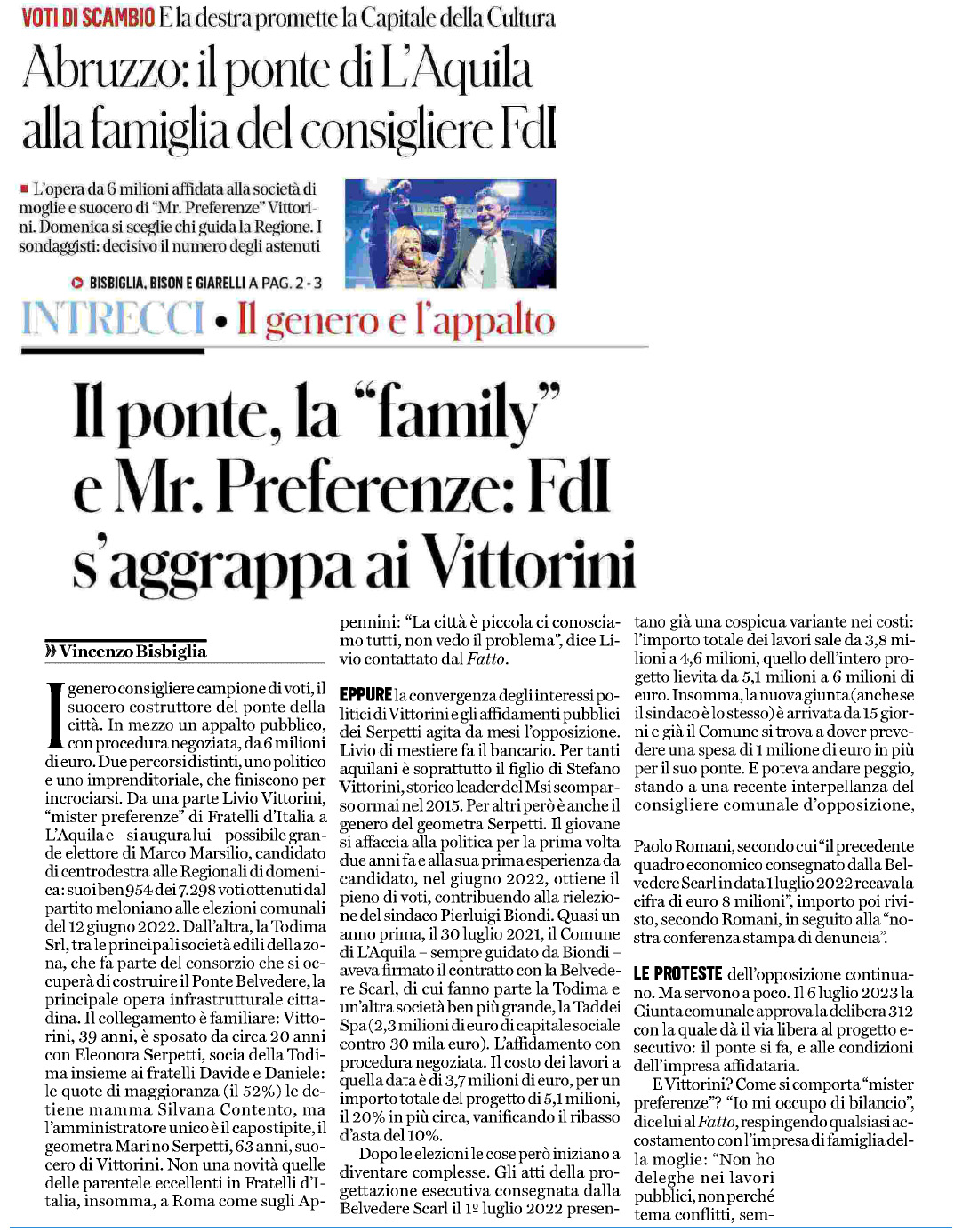 8 marzo 2024 il fatto quotidiano Pagina 1