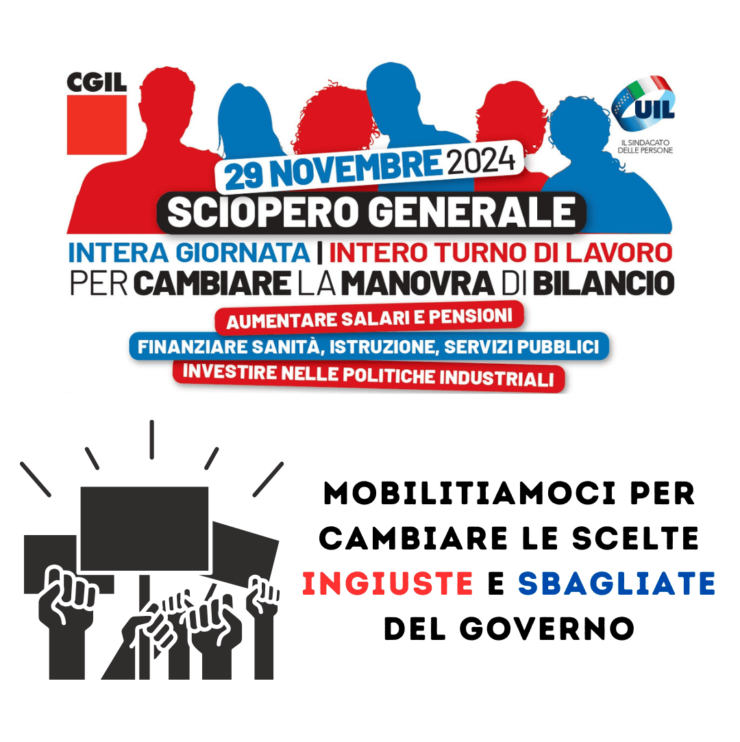 Sciopero Generale - 29 Novembre 2024