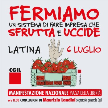 6 LUGLIO - MANIFESTAZIONE NAZIONALE LATINA