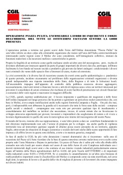 OPERAZIONE PIAZZA PULITA: ENCOMIABILE LAVORO DI INQUIRENTI E FORZE DELL’ORDINE.